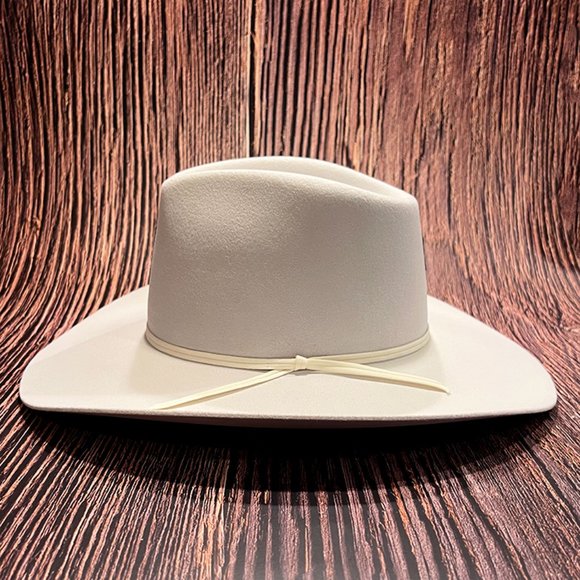 Bailey Pageant Premium 2x Wool Felt Hat in 3 1/2 White Cowgirl sz 6-7/8 main image 12
